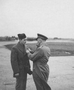 After he had recovered from his wounds and return to his Squadron, Lt Winder was awarded the Purple Heart by Col. Murray C. Woodbury of the 66th Fighter Wing in January 1944. Lt Winder went on to fly two tours of duty with the 350th FS.